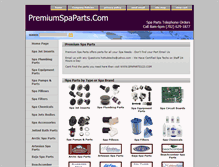 Tablet Screenshot of premiumspaparts.com